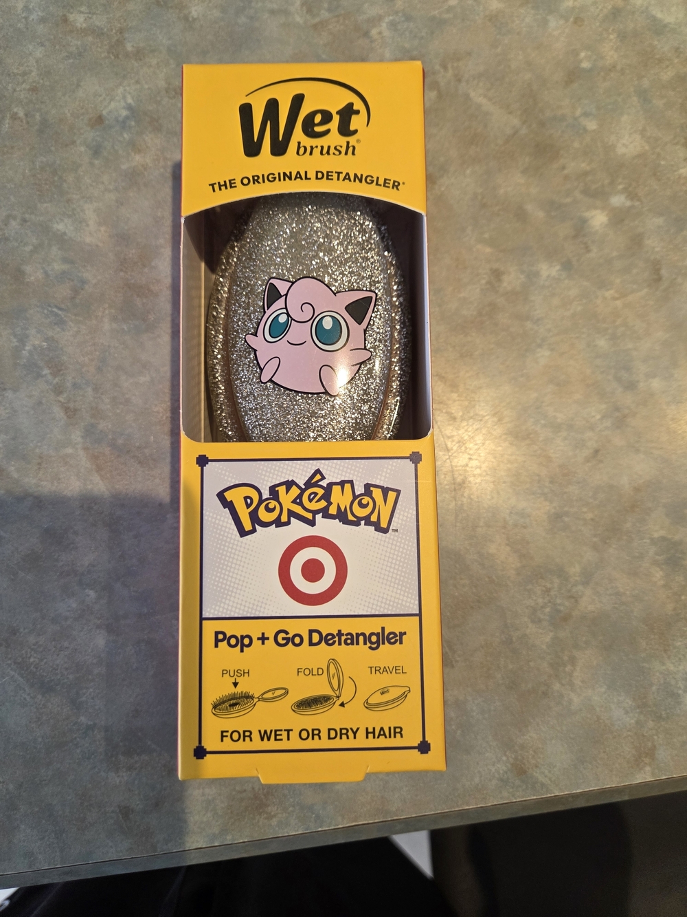 NIB Pokemon x Target Wet Brush x Pokémon Jigglypuff Pop & Go Detangler